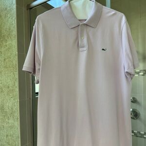 Vineyard Vines Edgartown Pique Polo Shirt-Size L-lilac